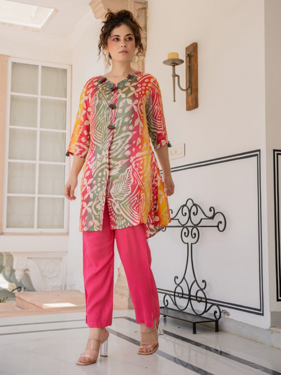 Multicolour Batik Print Co-ord Set