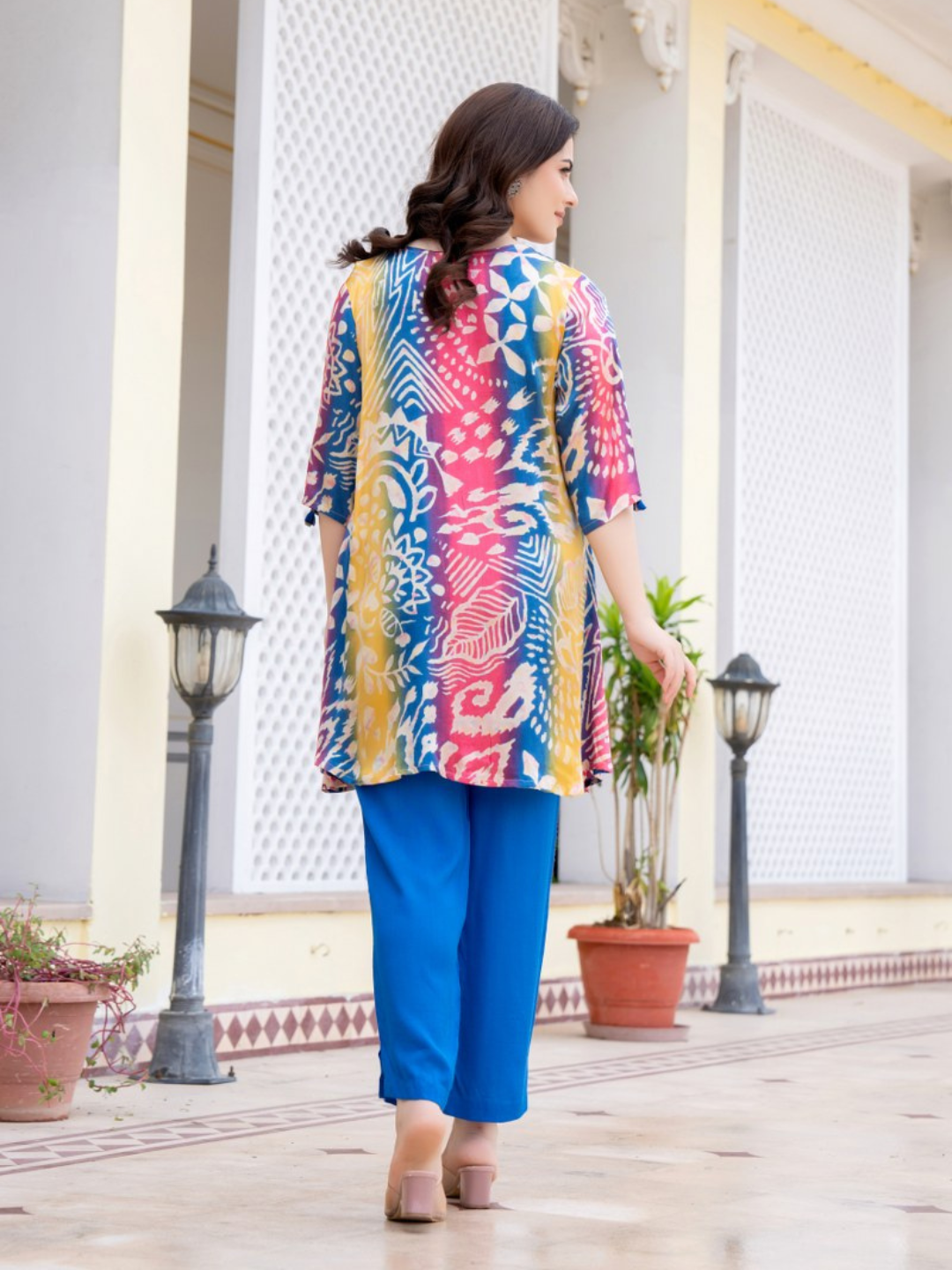Multicolour Batik Print Co-ord Set